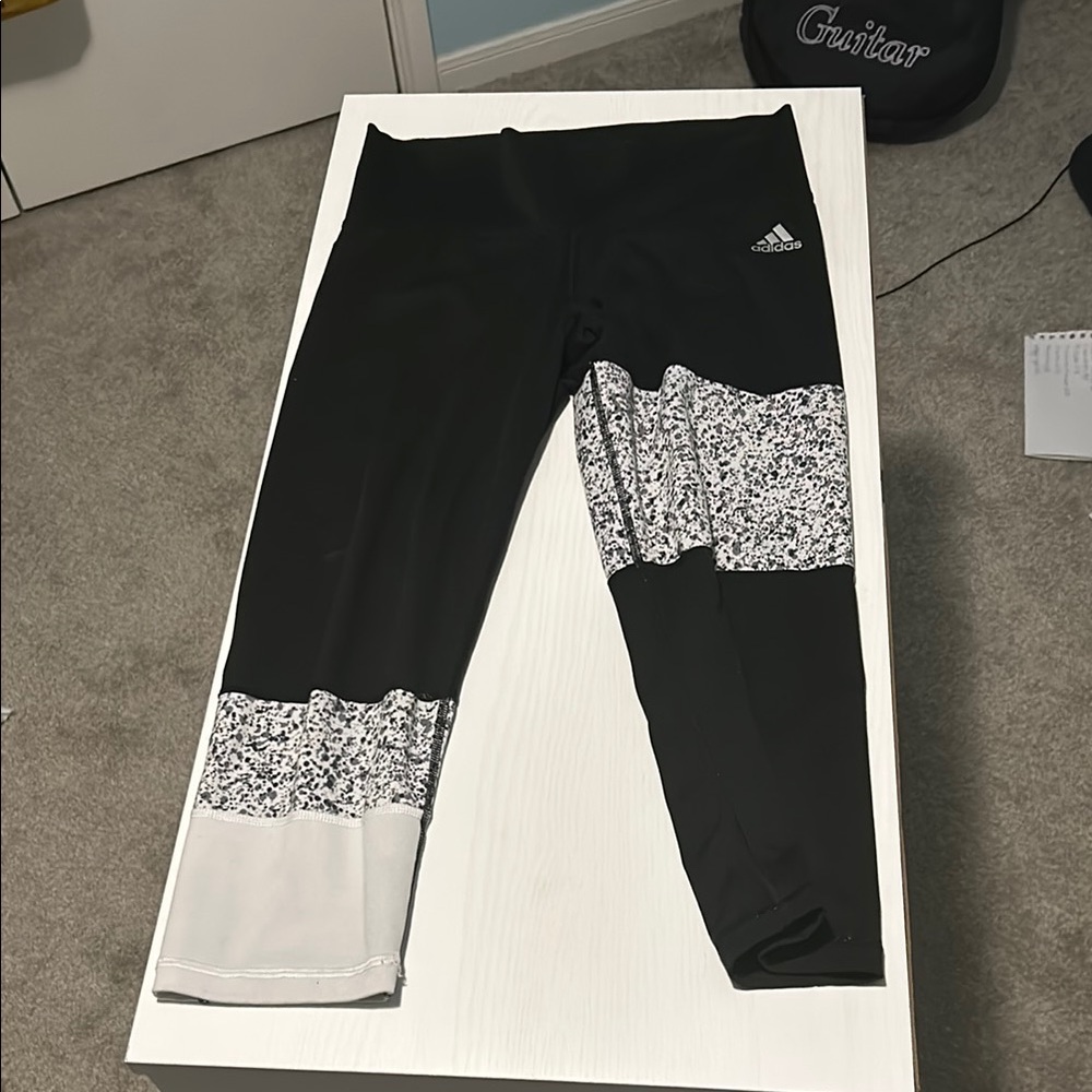 Adidas Black and White Women’s Leggings